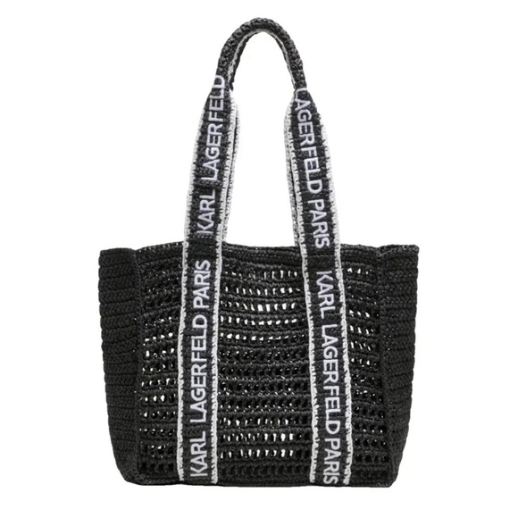 Karl Lagerfeld Handbags - Karl Lagerfeld Black and White Tote Bag